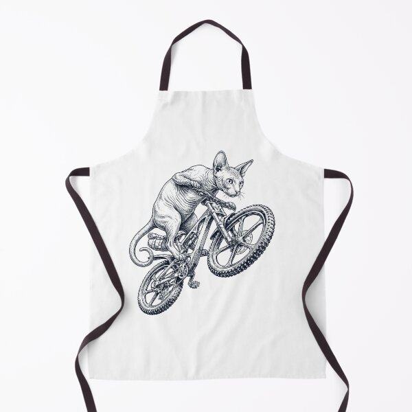 Item preview, Vintage Sphynx Cat Riding Bicycle Cycling Bike Kitten Lover designed and sold by TerryConnells.