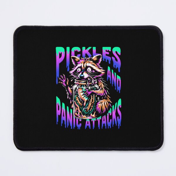 Item preview, Pickles And Panic Attacks - Psychedelic Neon Raccoon Funny Meme Design designed and sold by DONT ASK CLUB.