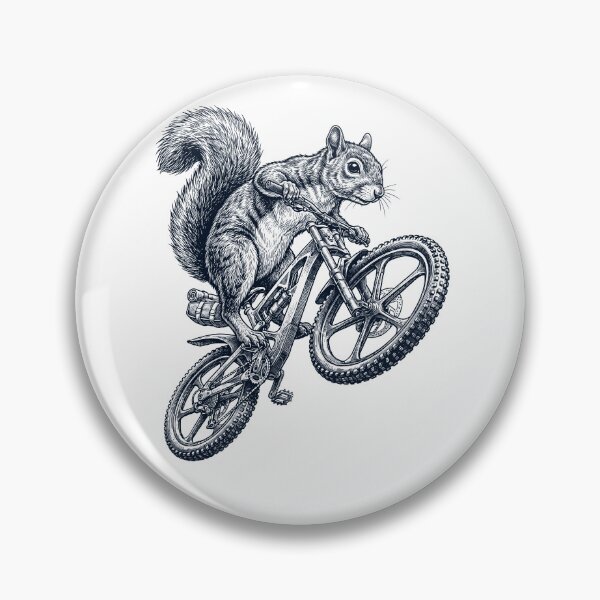 Item preview, Vintage Squirrel Riding Bicycle Cycling Bike Animal Lover designed and sold by TerryConnells.