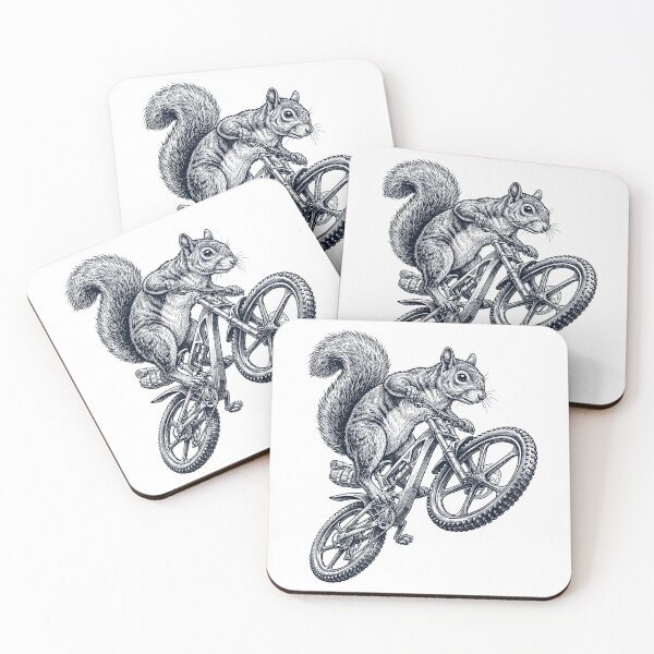 Item preview, Vintage Squirrel Riding Bicycle Cycling Bike Animal Lover designed and sold by TerryConnells.