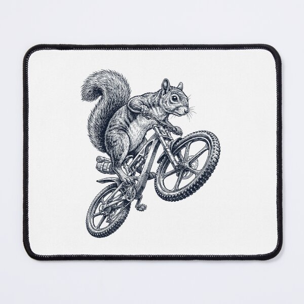 Item preview, Vintage Squirrel Riding Bicycle Cycling Bike Animal Lover designed and sold by TerryConnells.