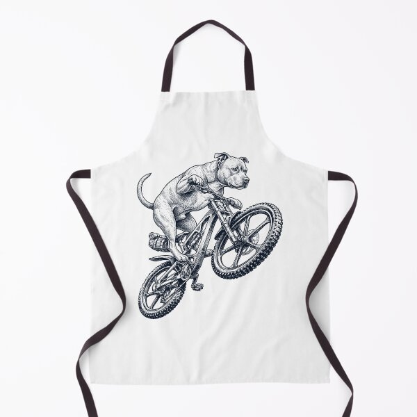 Item preview, Vintage Staffordshire Bull Terrier Riding Bicycle Cycling Bike Dog Lover designed and sold by TerryConnells.