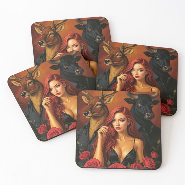 Item preview, Stag and Vixen and Bull designed and sold by KHAIREVIXEN.