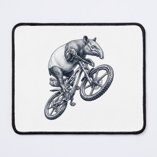 Item preview, Vintage Tapir Riding Bicycle Cycling Bike Animal Lover designed and sold by TerryConnells.