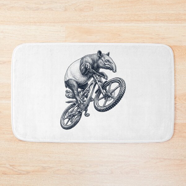 Item preview, Vintage Tapir Riding Bicycle Cycling Bike Animal Lover designed and sold by TerryConnells.