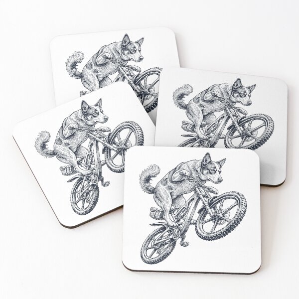 Item preview, Vintage Texas Heeler Riding Bicycle Cycling Bike Dog Lover designed and sold by TerryConnells.