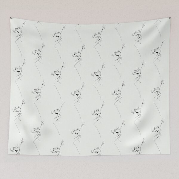 Item preview, Dancing Frog Line Art Minimalist Funny Abstract Sketch designed and sold by PixelQ.