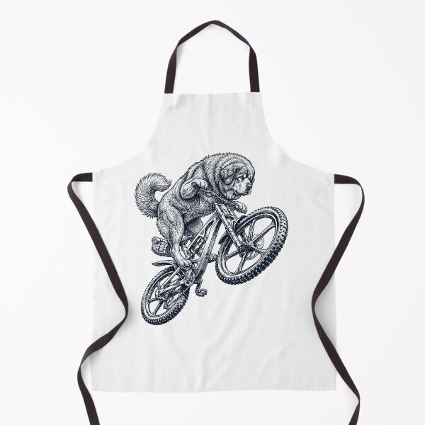 Item preview, Vintage Tibetan Mastiff Riding Bicycle Cycling Bike Dog Lover designed and sold by TerryConnells.