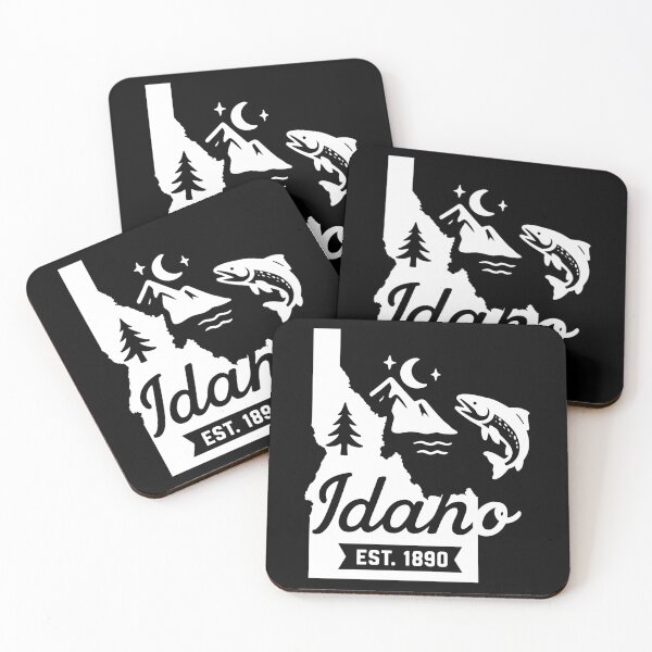 Item preview, Idaho Vintage Salmon Mountains Pine River Retro Art designed and sold by Sunflo67.
