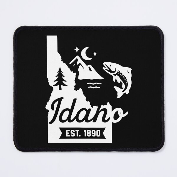 Item preview, Idaho Vintage Salmon Mountains Pine River Retro Art designed and sold by Sunflo67.