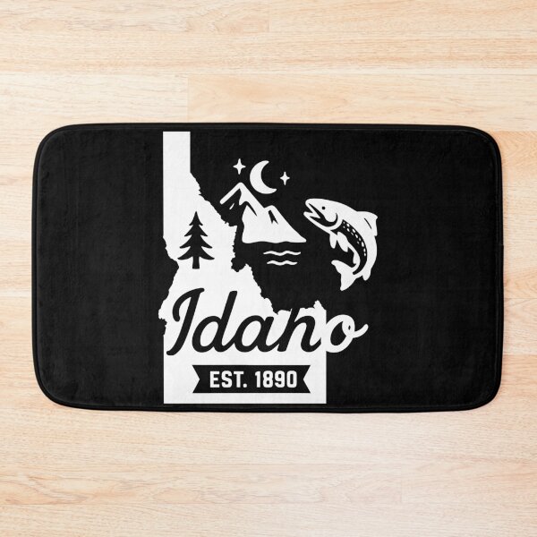 Item preview, Idaho Vintage Salmon Mountains Pine River Retro Art designed and sold by Sunflo67.