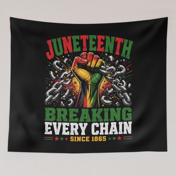 Item preview, Juneteenth Breaking Every Chain Since 1865 Freedom Celebration designed and sold by THREE LITTLE BEANS.