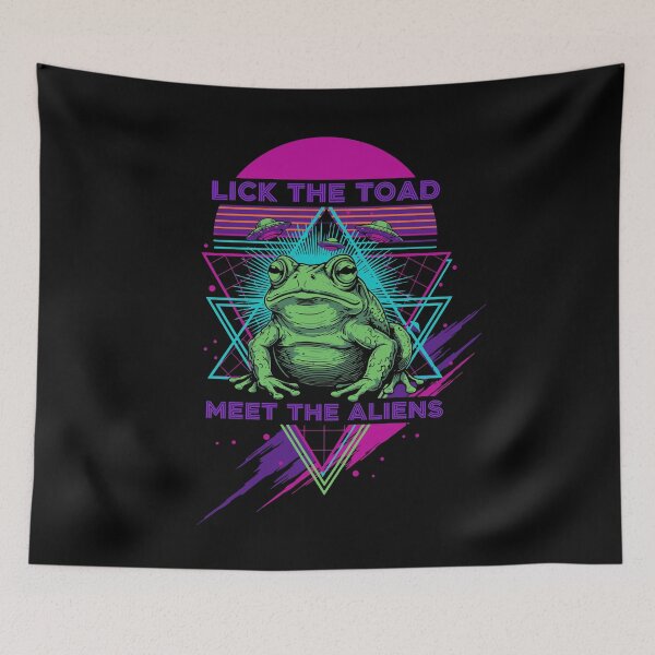 Item preview, trippy music festival Lick The Toad designed and sold by LuminOrb.