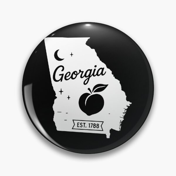 Item preview, Georgia Vintage Peach Moon Southern Retro State Art designed and sold by Sunflo67.
