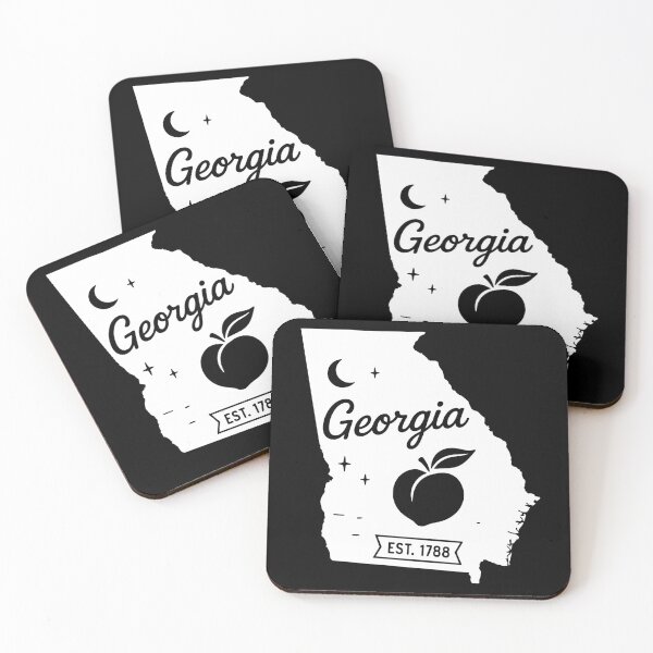 Item preview, Georgia Vintage Peach Moon Southern Retro State Art designed and sold by Sunflo67.