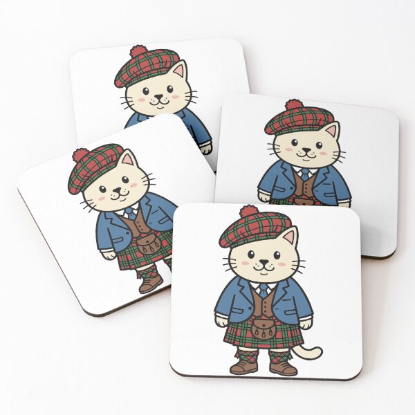 Item preview, Scotland cat cartoon cute designed and sold by monkeytee.