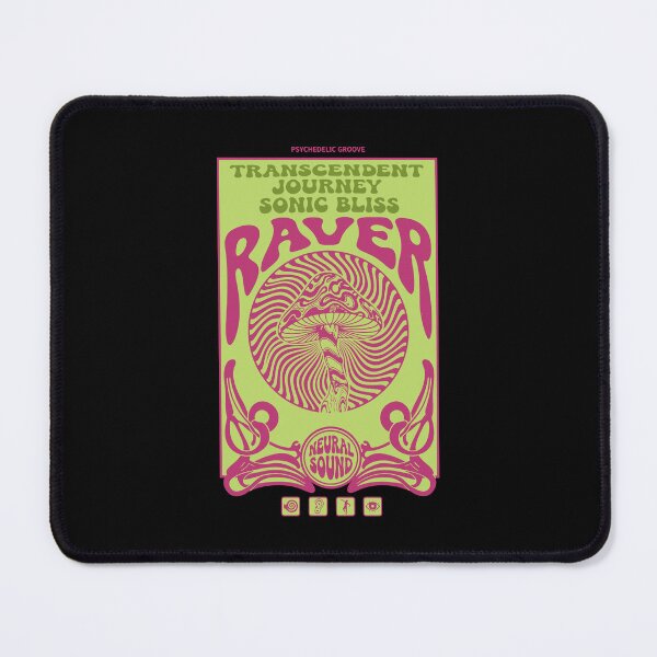 Item preview, Hippie Music Trippy Mushroom Raver Neural Sound designed and sold by LuminOrb.