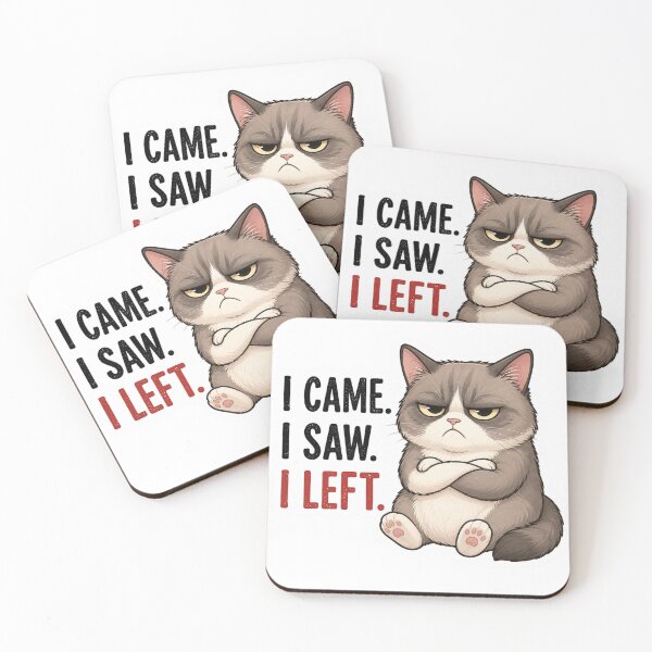 Item preview, Grumpy Cat Funny Quote Cartoon Art designed and sold by PriyankaSonara.