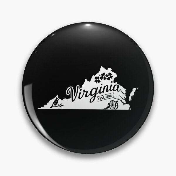 Item preview, Virginia Vintage Cardinal Cannon Dogwood Retro State Art designed and sold by Sunflo67.