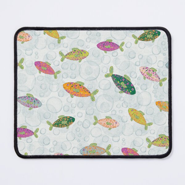 Item preview, Many colorful fish amidst air bubbles - a fun pattern for children designed and sold by Sonja Birkelbach.