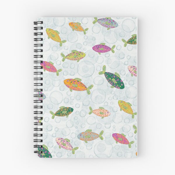 Item preview, Many colorful fish amidst air bubbles - a fun pattern for children designed and sold by Sonja Birkelbach.