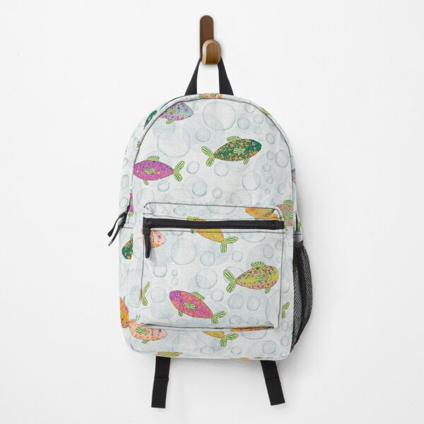 Item preview, Many colorful fish amidst air bubbles - a fun pattern for children designed and sold by Sonja Birkelbach.