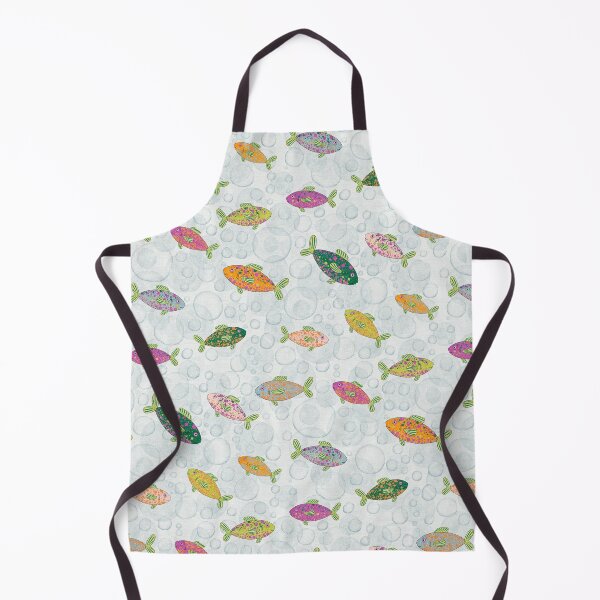 Item preview, Many colorful fish amidst air bubbles - a fun pattern for children designed and sold by Sonja Birkelbach.