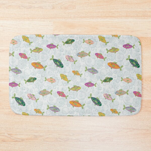 Item preview, Many colorful fish amidst air bubbles - a fun pattern for children designed and sold by Sonja Birkelbach.