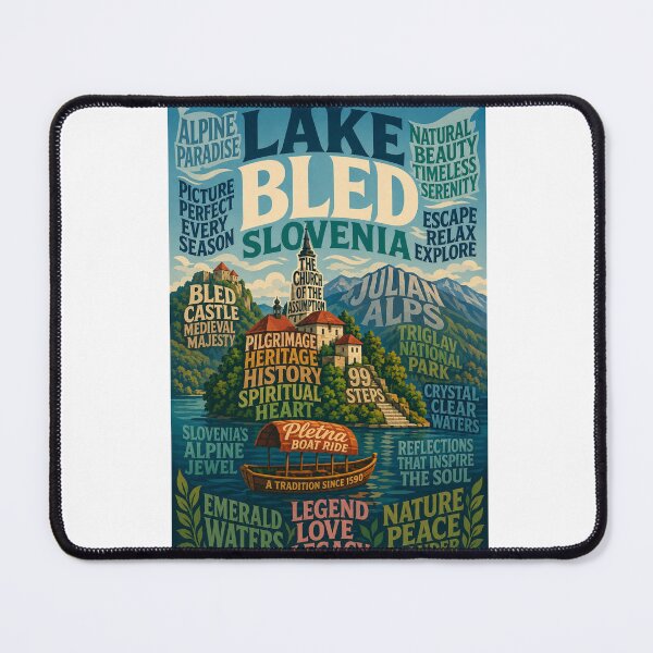 Item preview, Lake Bled Julian Alps and Triglav National Park Slovenia designed and sold by Aryabek.