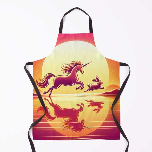 Item preview, Unicorn and Rabbit – Magical Fantasy Sunset Design designed and sold by Dogandesighn.