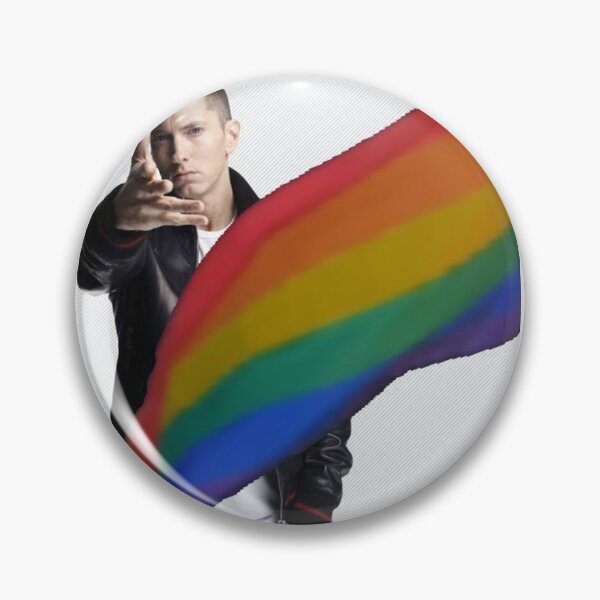 Item preview, Pride month LGBTQ Flag Eminem meme art designed and sold by wildinkgreetings.