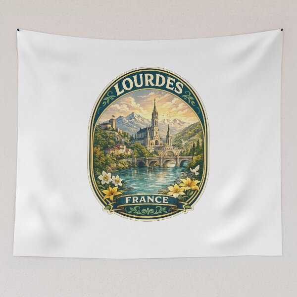 Item preview, Lourdes Sanctuary and Pyrenees Heritage France designed and sold by Aryabek.
