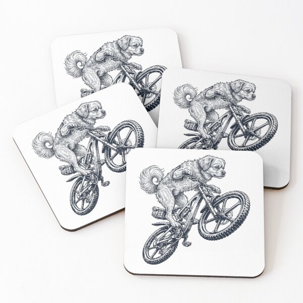 Item preview, Vintage Tibetan Spaniel Riding Bicycle Cycling Bike Dog Lover designed and sold by TerryConnells.