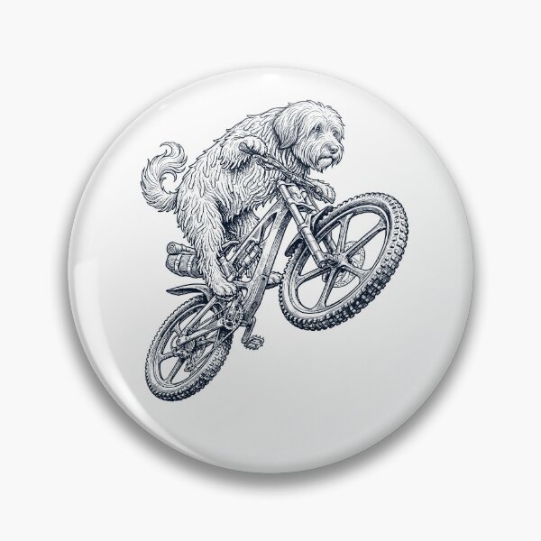 Item preview, Vintage Tibetan Terrier Riding Bicycle Cycling Bike Dog Lover designed and sold by TerryConnells.