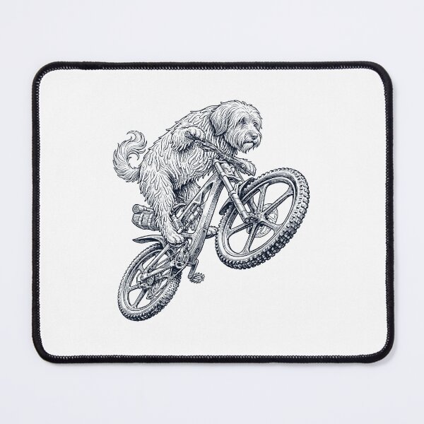 Item preview, Vintage Tibetan Terrier Riding Bicycle Cycling Bike Dog Lover designed and sold by TerryConnells.