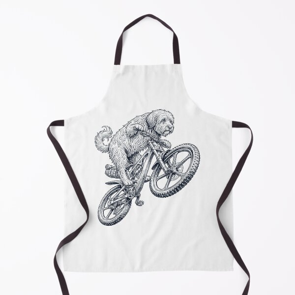 Item preview, Vintage Tibetan Terrier Riding Bicycle Cycling Bike Dog Lover designed and sold by TerryConnells.