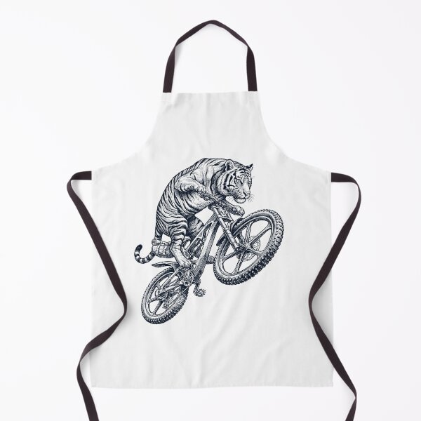 Item preview, Vintage Tiger Riding Bicycle Cycling Bike Animal Lover designed and sold by TerryConnells.