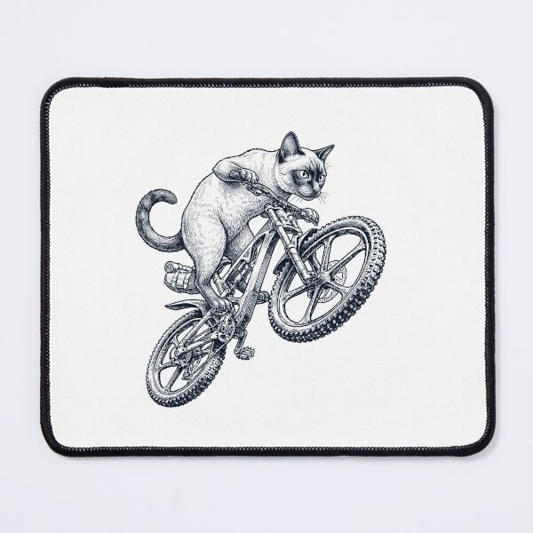 Item preview, Vintage Tonkinese Cat Riding Bicycle Cycling Bike Kitten Lover designed and sold by TerryConnells.