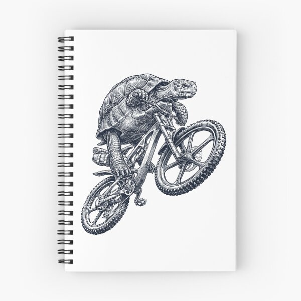 Item preview, Vintage Tortoise Riding Bicycle Cycling Bike Animal Lover designed and sold by TerryConnells.