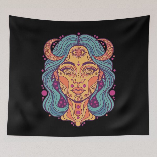Item preview, Trippy Festival Hippie Mushroom designed and sold by LuminOrb.