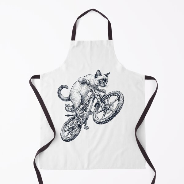 Item preview, Vintage Tonkinese Cat Riding Bicycle Cycling Bike Kitten Lover designed and sold by TerryConnells.