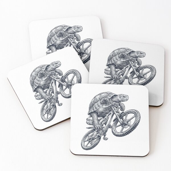 Item preview, Vintage Tortoise Riding Bicycle Cycling Bike Animal Lover designed and sold by TerryConnells.