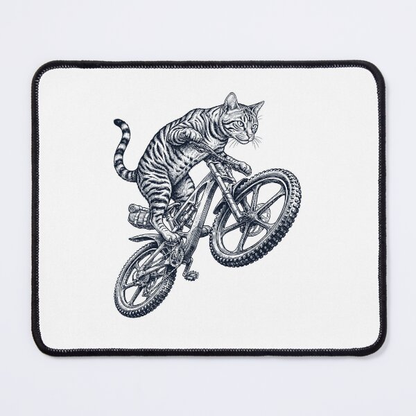 Item preview, Vintage Toyger Cat Riding Bicycle Cycling Bike Kitten Lover designed and sold by TerryConnells.