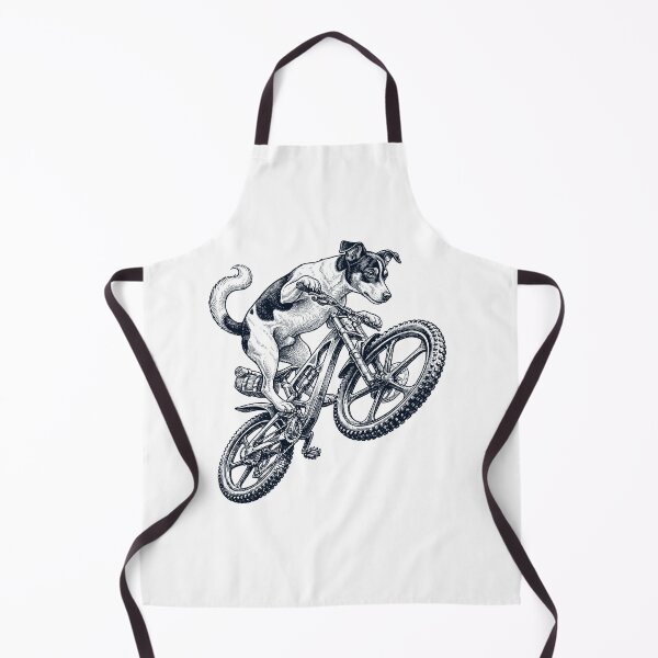 Item preview, Vintage Toy Fox Terrier Riding Bicycle Cycling Bike Dog Lover designed and sold by TerryConnells.