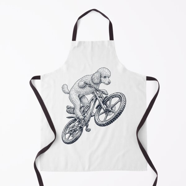 Item preview, Vintage Toy Poodle Riding Bicycle Cycling Bike Dog Lover designed and sold by TerryConnells.