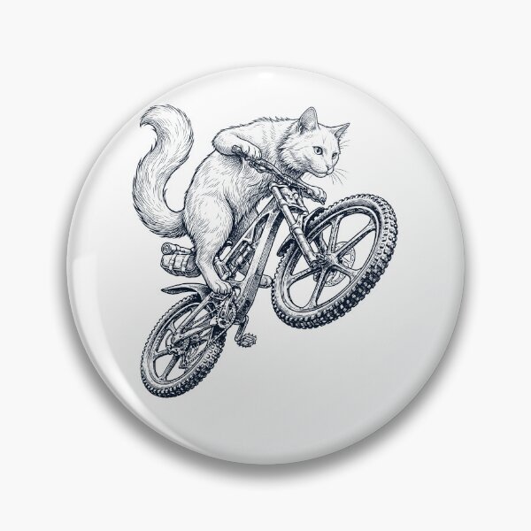Item preview, Vintage Turkish Angora Cat Riding Bicycle Cycling Bike Kitten Lover designed and sold by TerryConnells.