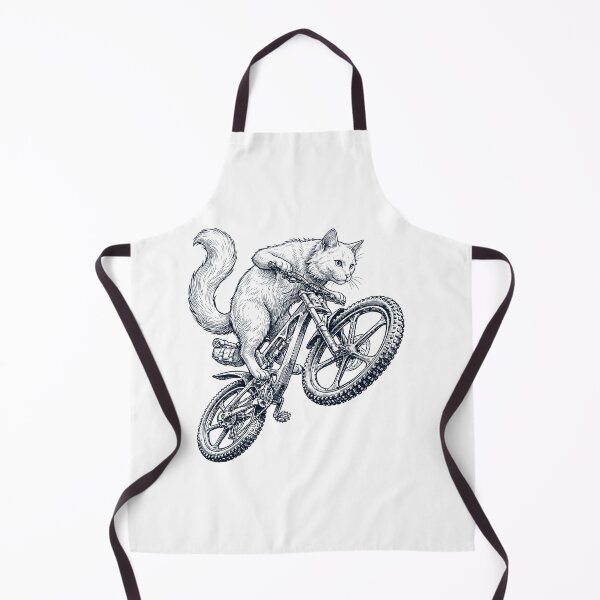 Item preview, Vintage Turkish Angora Cat Riding Bicycle Cycling Bike Kitten Lover designed and sold by TerryConnells.