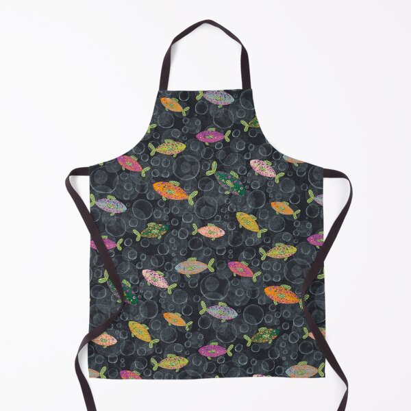 Item preview, Many colorful fish amidst air bubbles - a fun pattern for children designed and sold by Sonja Birkelbach.