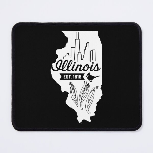 Item preview, Illinois Vintage Chicago Skyline Cardinal Corn Retro Art designed and sold by Sunflo67.