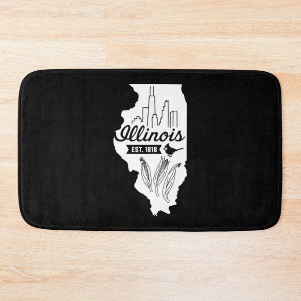 Item preview, Illinois Vintage Chicago Skyline Cardinal Corn Retro Art designed and sold by Sunflo67.